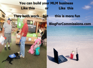 Build MLM online or belly to belly